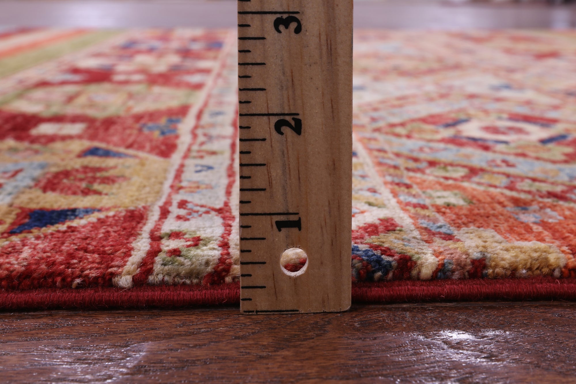 Khorjin Persian Gabbeh Hand Knotted Wool Rug - 4' 1" X 5' 10" - Golden Nile
