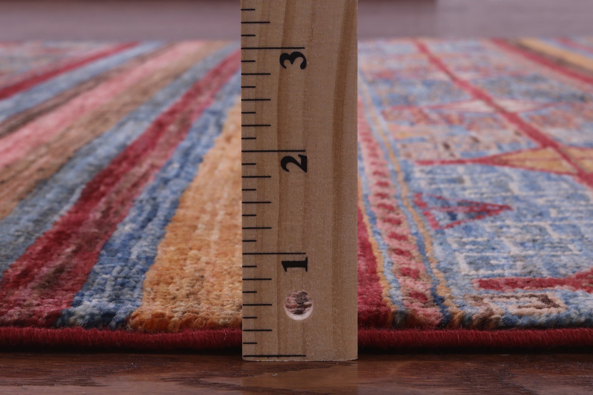 Khorjin Persian Gabbeh Hand Knotted Wool Rug - 4' 2" X 6' 2" - Golden Nile