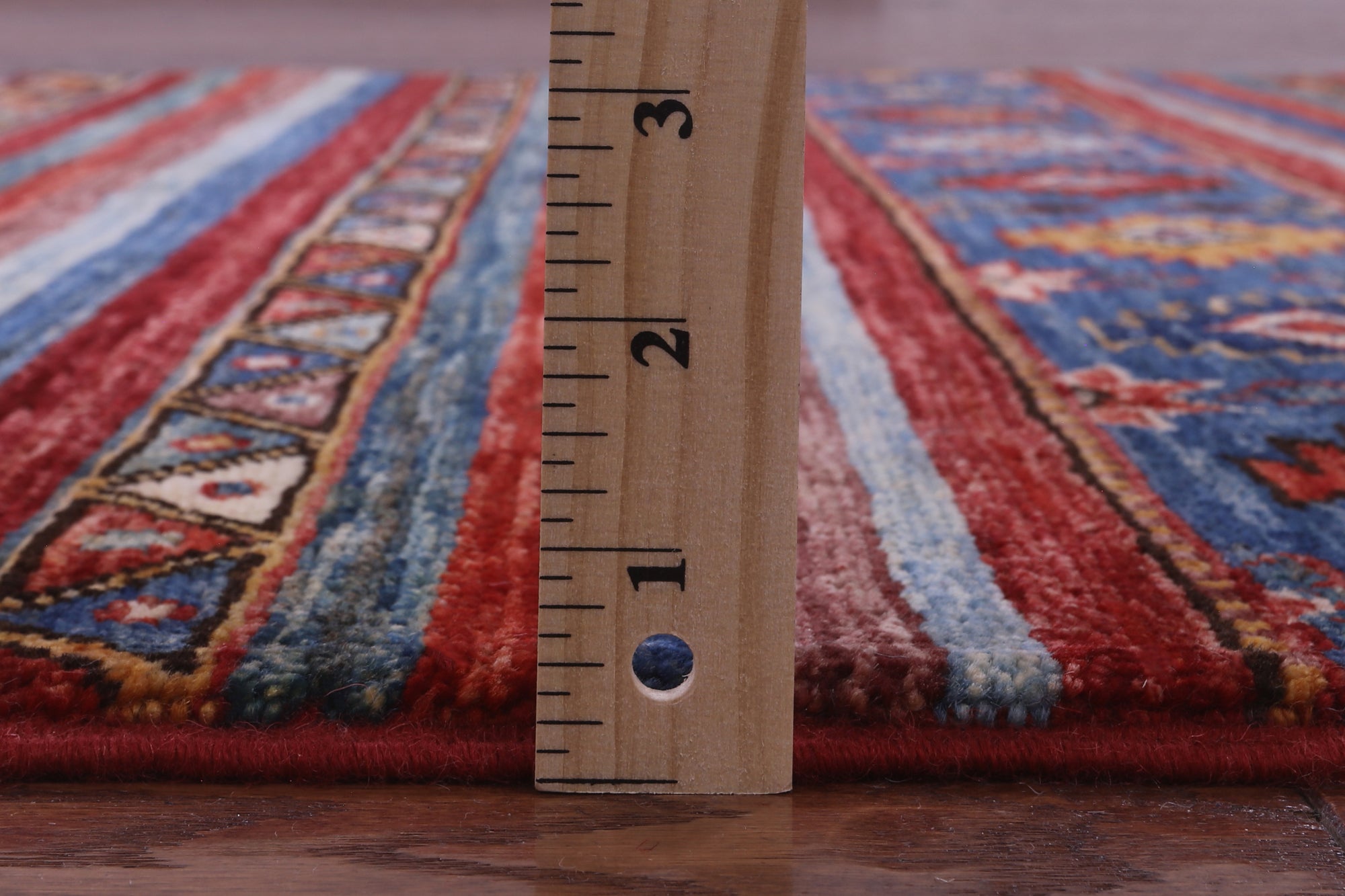 Khorjin Persian Gabbeh Hand Knotted Wool Rug - 4' 1" X 5' 10" - Golden Nile