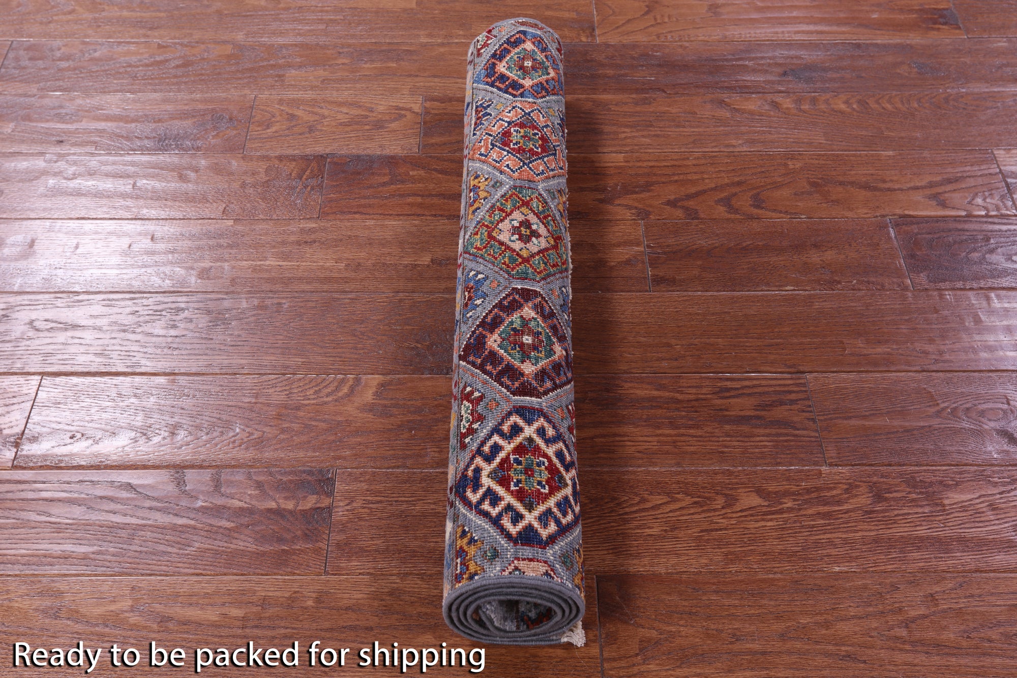 Grey Khorjin Persian Gabbeh Hand Knotted Wool Rug - 2' 9" X 4' 4" - Golden Nile