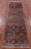 Khorjin Persian Gabbeh Hand Knotted Wool Runner Rug - 2' 6" X 8' 3" - Golden Nile