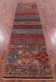 Khorjin Persian Gabbeh Hand Knotted Wool Runner Rug - 2' 9" X 10' 0" - Golden Nile