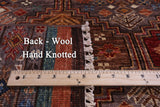 Khorjin Persian Gabbeh Hand Knotted Wool Runner Rug - 2' 9" X 10' 0" - Golden Nile