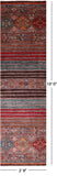 Khorjin Persian Gabbeh Hand Knotted Wool Runner Rug - 2' 9" X 10' 0" - Golden Nile