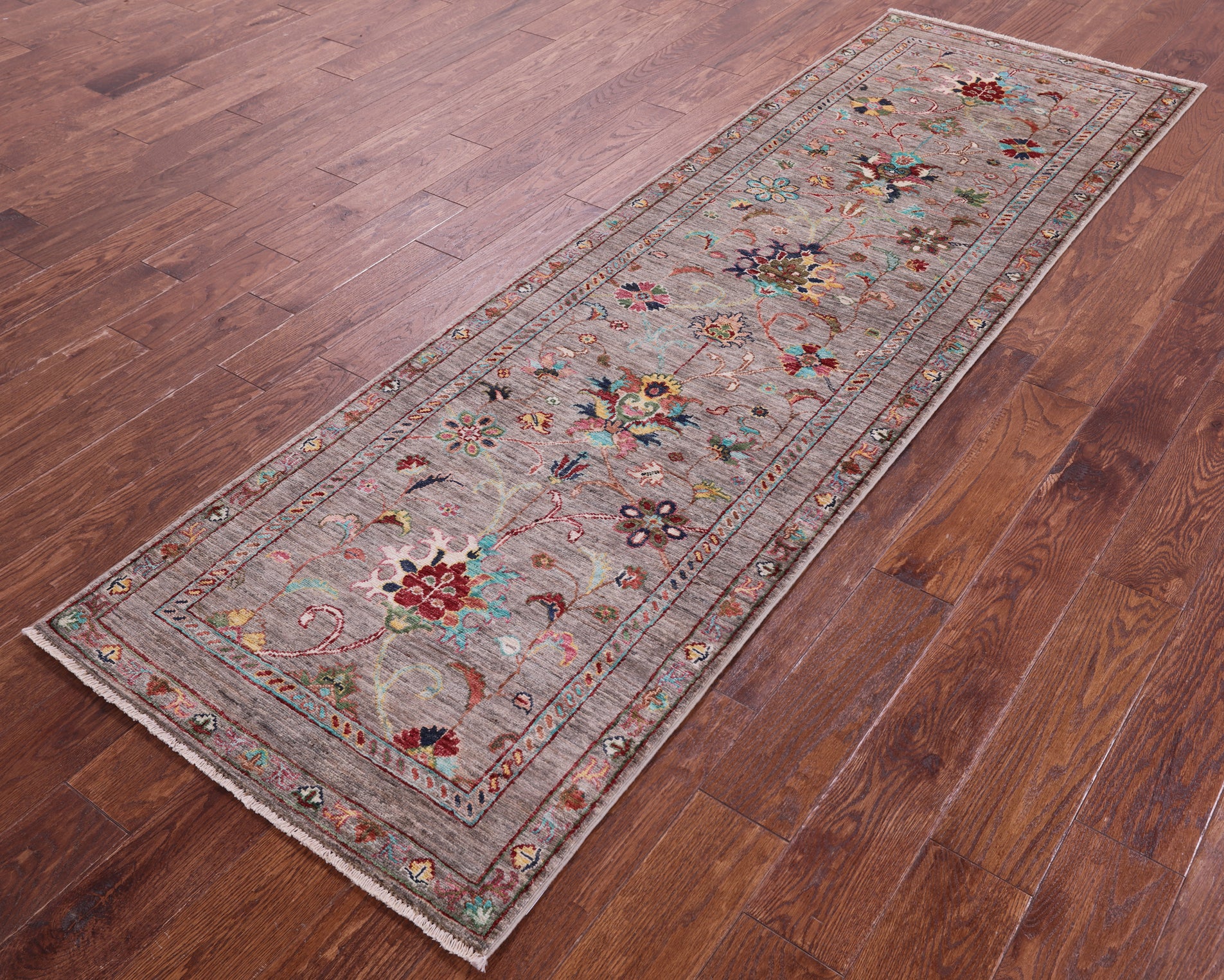 Peshawar Hand Knotted Wool Runner Rug - 2' 8" X 8' 6" - Golden Nile
