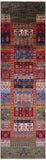 Tribal Persian Gabbeh Hand Knotted Wool Runner Rug - 2' 9" X 9' 10" - Golden Nile
