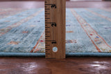 Blue Khorjin Persian Gabbeh Hand Knotted Wool Rug - 3' 5" X 5' 3" - Golden Nile