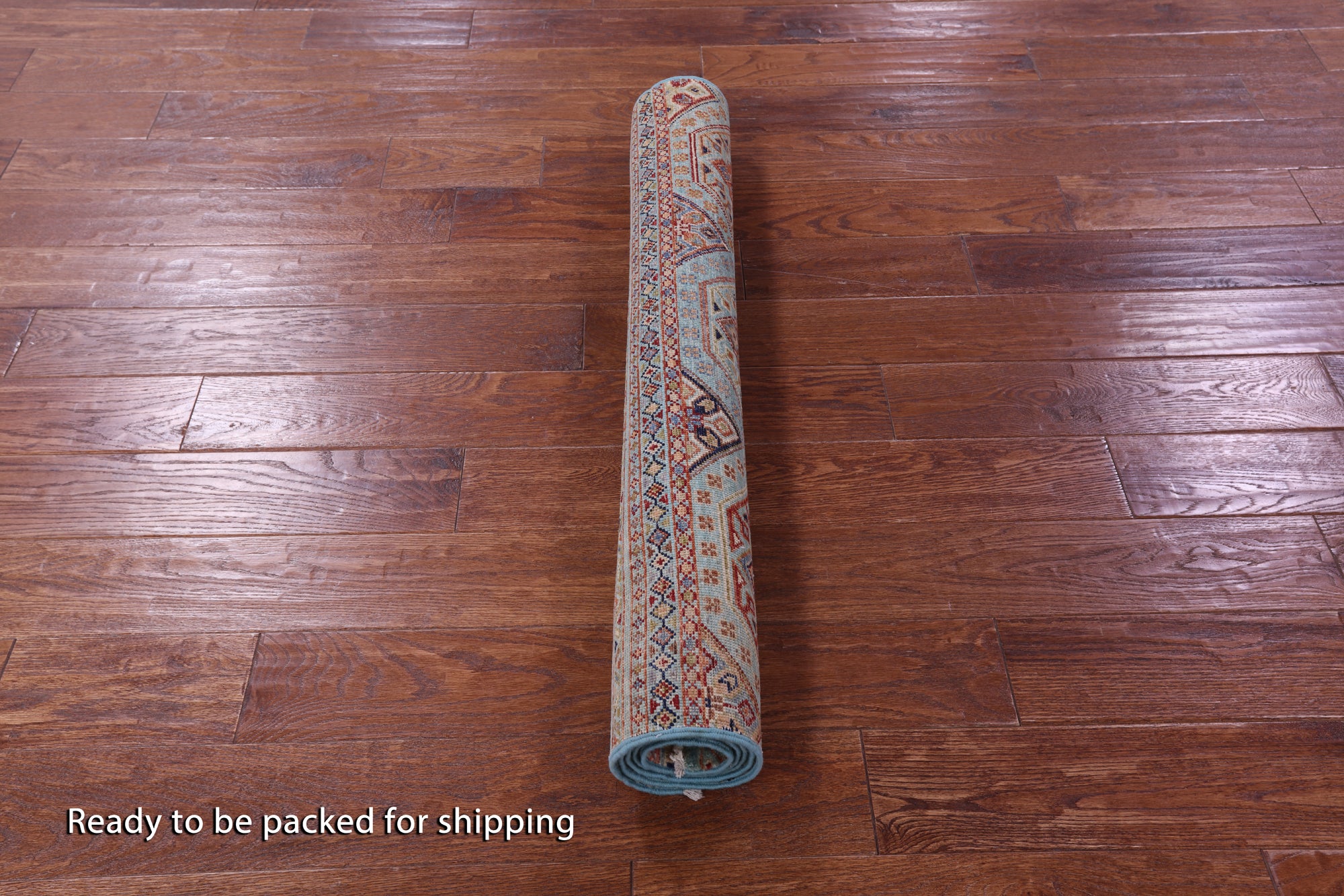Blue Khorjin Persian Gabbeh Hand Knotted Wool Rug - 3' 5" X 5' 3" - Golden Nile