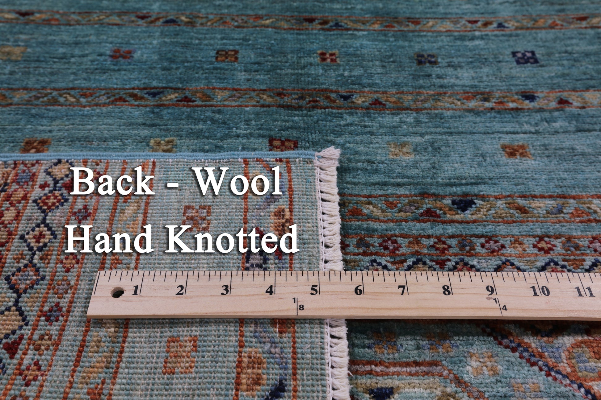 Blue Khorjin Persian Gabbeh Hand Knotted Wool Rug - 3' 5" X 5' 1" - Golden Nile