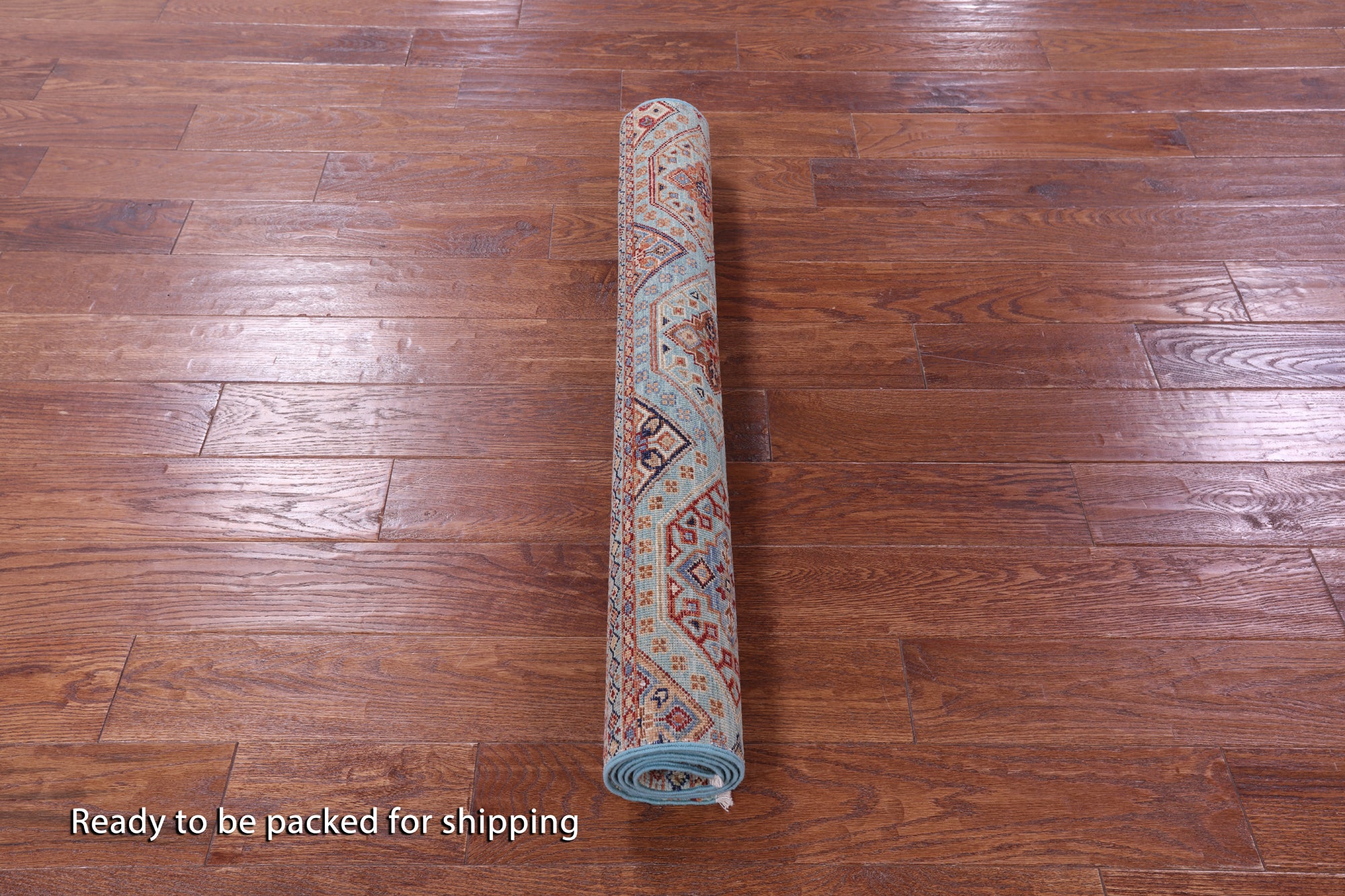 Blue Khorjin Persian Gabbeh Hand Knotted Wool Rug - 3' 5" X 5' 1" - Golden Nile