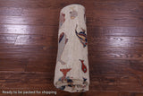 Ivory Fish Design Persian Gabbeh Hand Knotted Wool Rug - 4' 10" X 6' 4" - Golden Nile