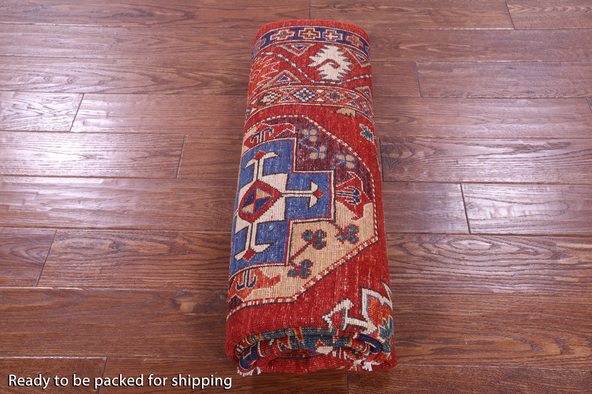 Red Turkmen Ersari Hand Knotted Wool Rug - 4' 10" X 6' 7" - Golden Nile