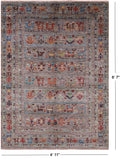 Tribal Persian Gabbeh Hand Knotted Wool Rug - 4' 11" X 6' 7" - Golden Nile