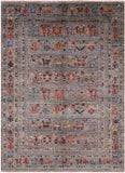 Tribal Persian Gabbeh Hand Knotted Wool Rug - 4' 11" X 6' 7" - Golden Nile