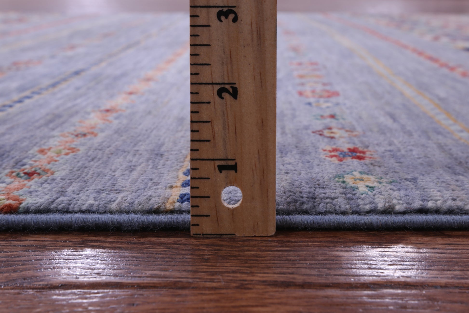 Grey Khorjin Persian Gabbeh Handmade Wool Rug - 4' 9" X 6' 10" - Golden Nile