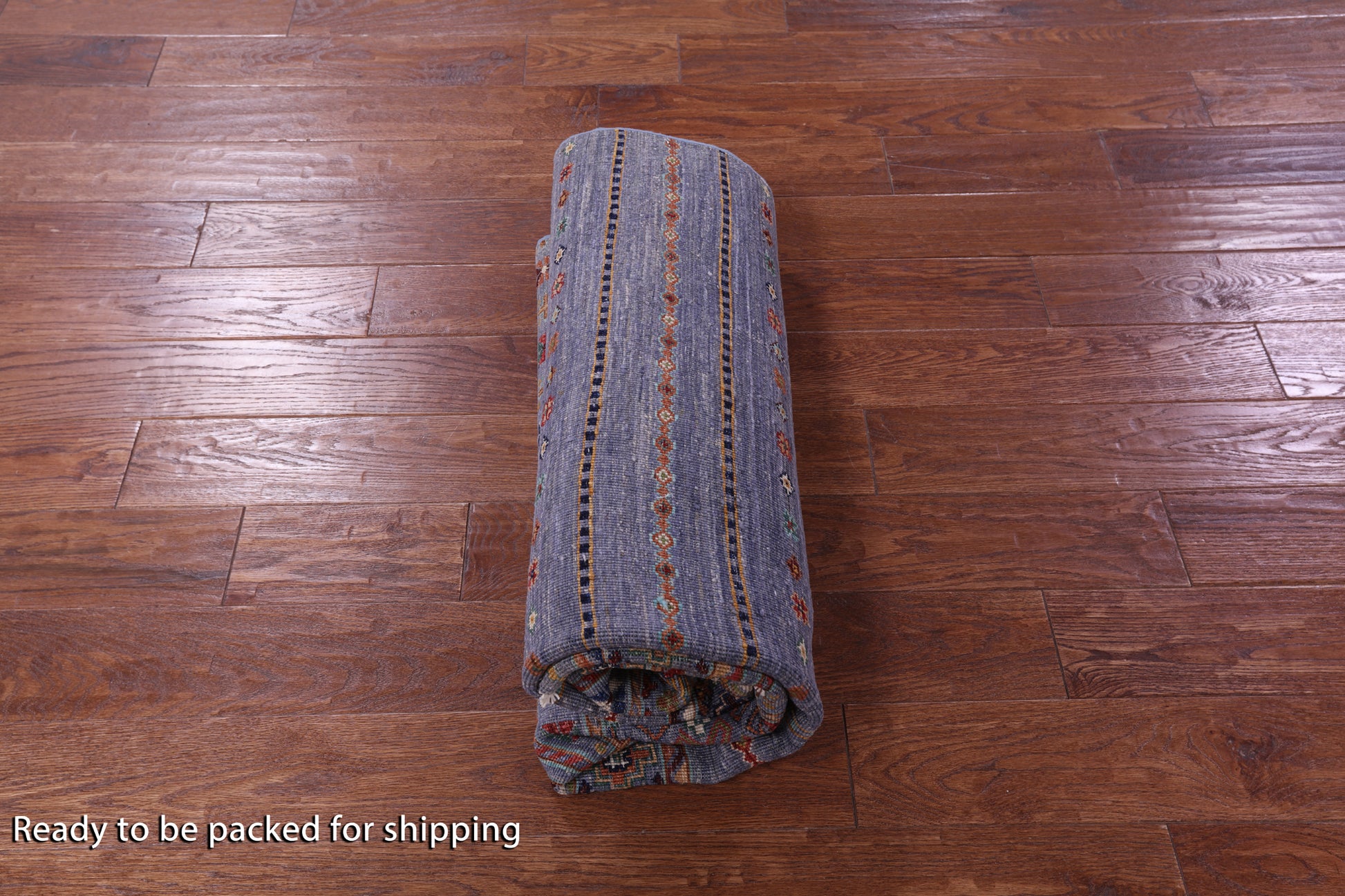Grey Khorjin Persian Gabbeh Handmade Wool Rug - 4' 9" X 6' 10" - Golden Nile