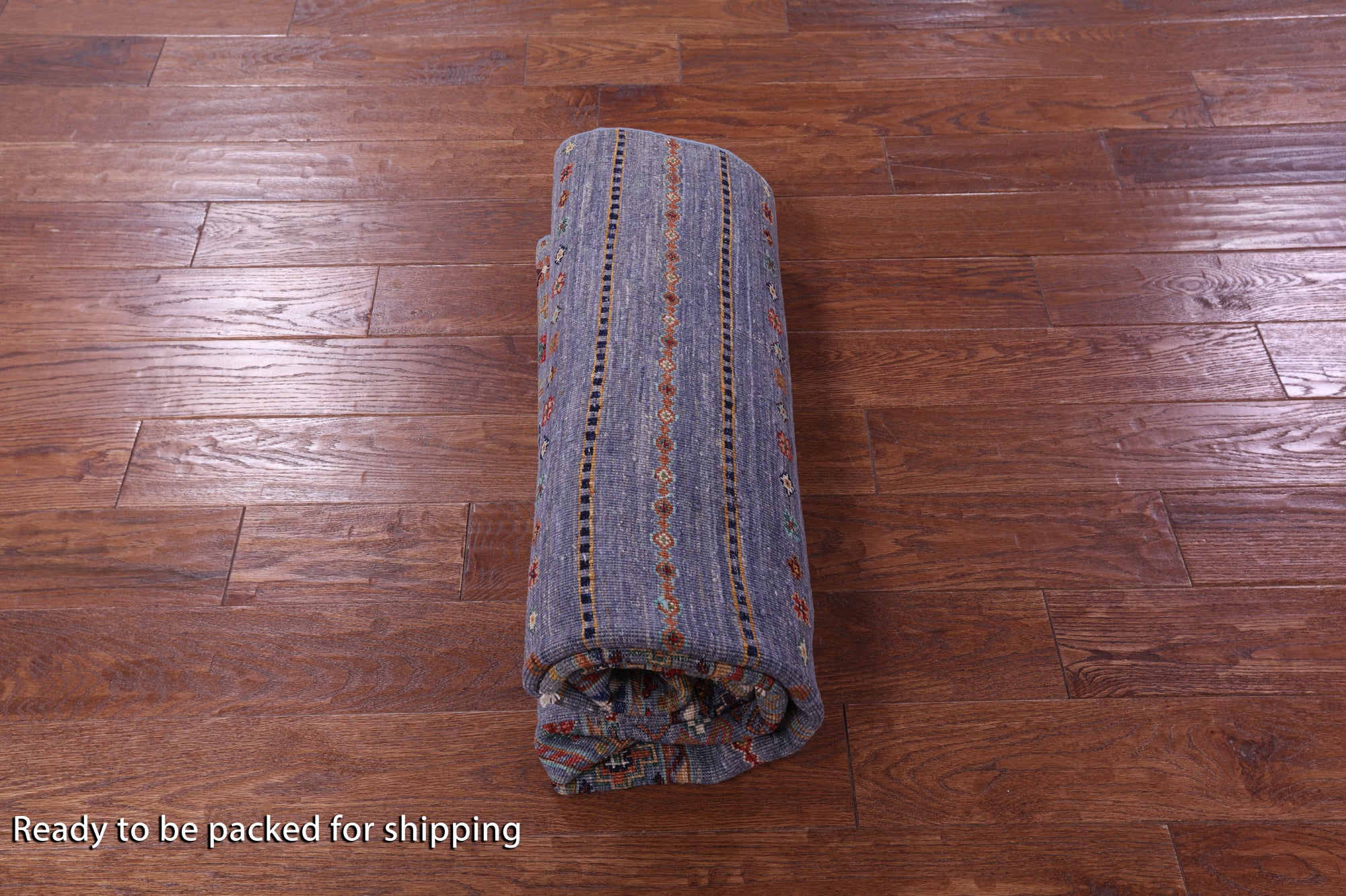 Grey Khorjin Persian Gabbeh Handmade Wool Rug - 4' 9" X 6' 10" - Golden Nile