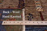 Tribal Persian Gabbeh Hand Knotted Wool Rug - 3' 11" X 5' 11" - Golden Nile