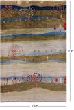 Tribal Persian Gabbeh Handmade Wool Rug - 5' 10" X 8' 3" - Golden Nile