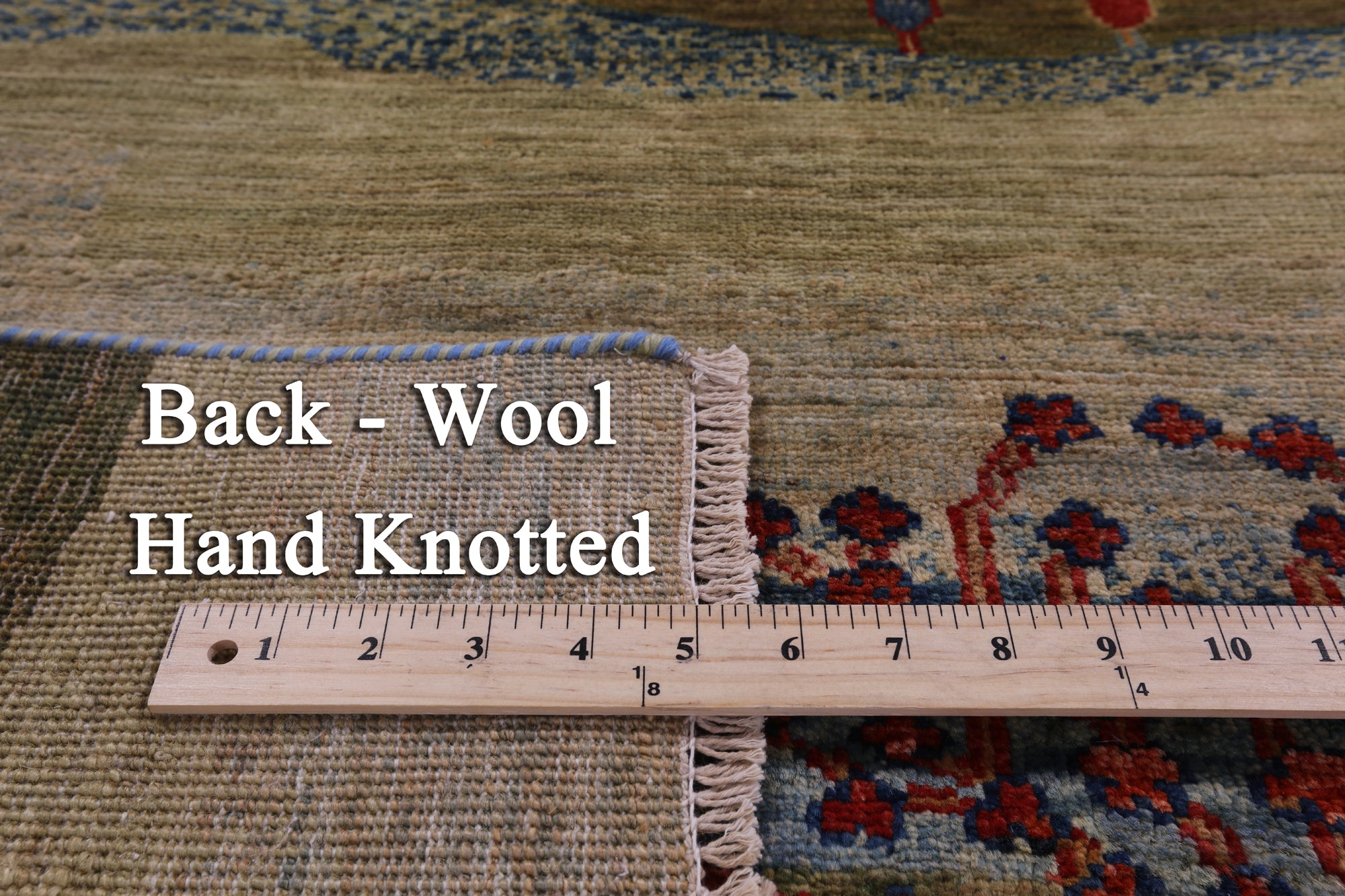 Tribal Persian Gabbeh Handmade Wool Rug - 5' 10" X 8' 3" - Golden Nile