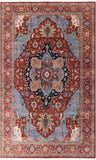 Rust Persian Fine Serapi Hand Knotted Wool Rug - 12' 9" X 21' 0" - Golden Nile