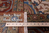 Rust Persian Fine Serapi Hand Knotted Wool Rug - 12' 9" X 21' 0" - Golden Nile