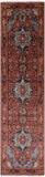 Rust Persian Fine Serapi Hand Knotted Wool Runner Rug - 2' 6" X 9' 10" - Golden Nile