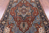Persian Fine Serapi Hand Knotted Wool Rug - 5' 10" X 8' 9" - Golden Nile
