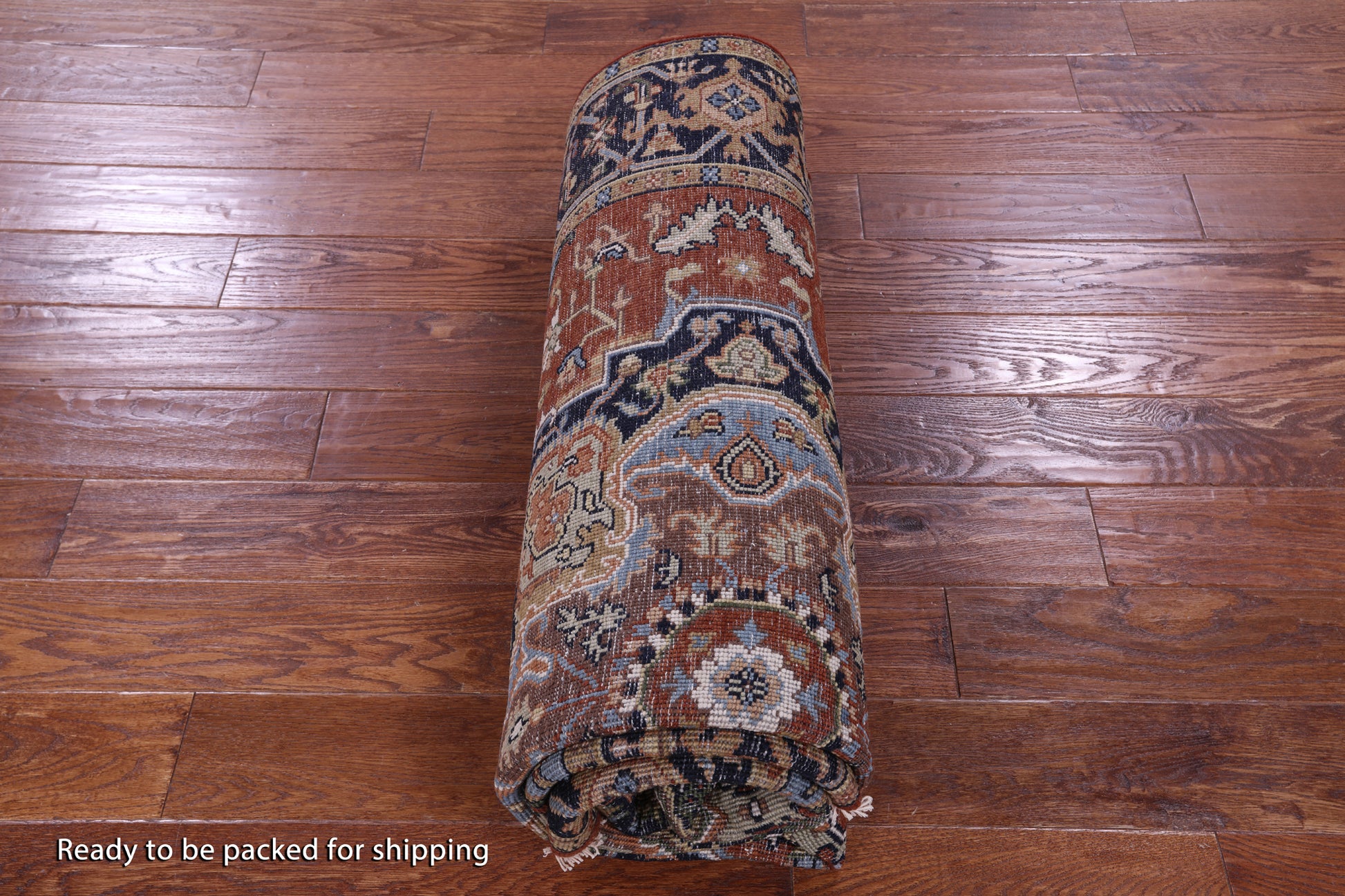 Persian Fine Serapi Hand Knotted Wool Rug - 5' 10" X 8' 9" - Golden Nile