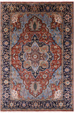Persian Fine Serapi Hand Knotted Wool Rug - 5' 10" X 8' 9" - Golden Nile
