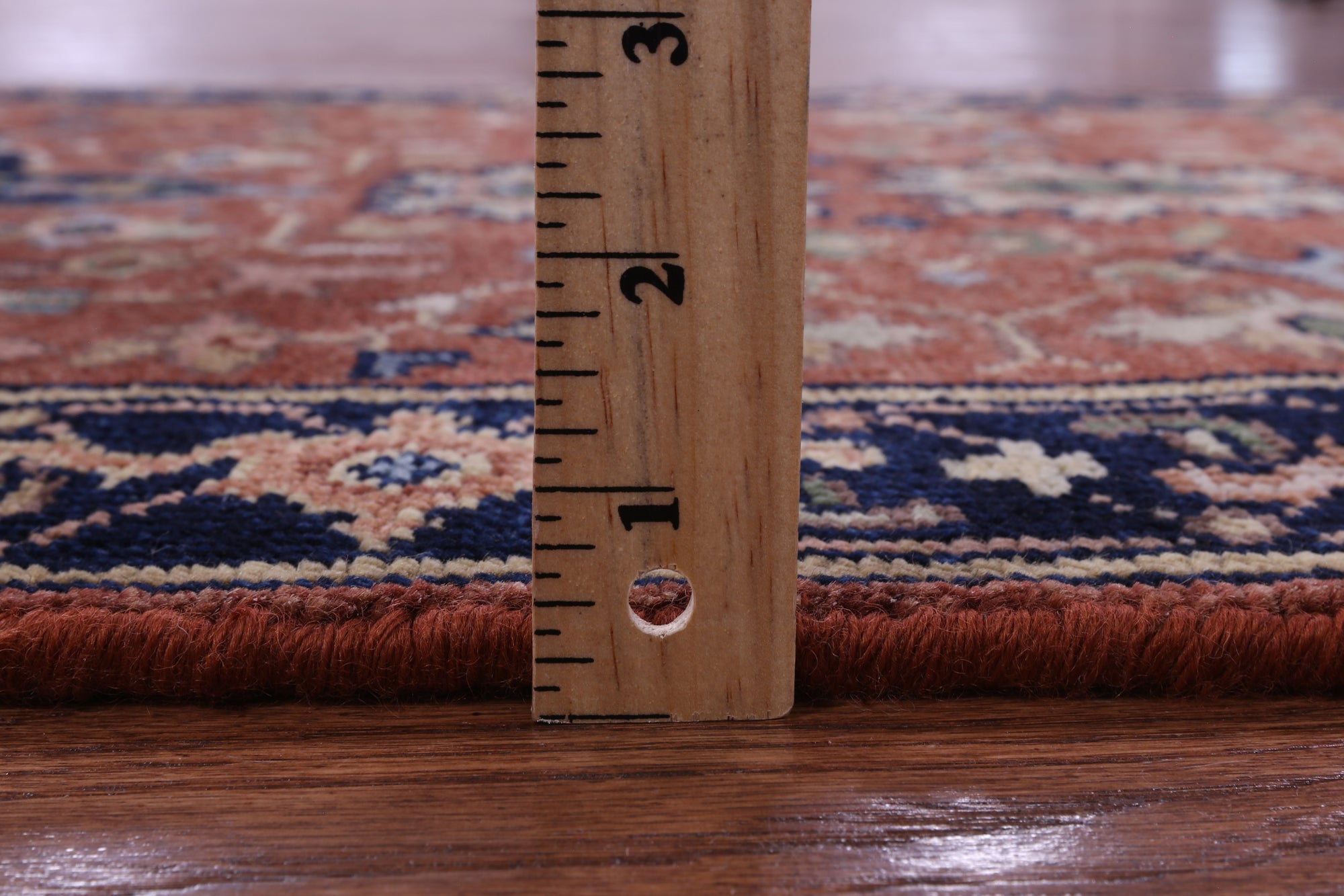 Rust Persian Fine Serapi Hand Knotted Wool Runner Rug - 2' 7" X 9' 10" - Golden Nile