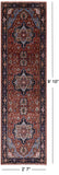 Rust Persian Fine Serapi Hand Knotted Wool Runner Rug - 2' 7" X 9' 10" - Golden Nile