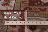 Ivory Persian Fine Serapi Hand Knotted Wool Rug - 11' 9" X 15' 1" - Golden Nile