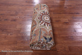 Ivory Persian Fine Serapi Hand Knotted Wool Rug - 11' 9" X 15' 1" - Golden Nile