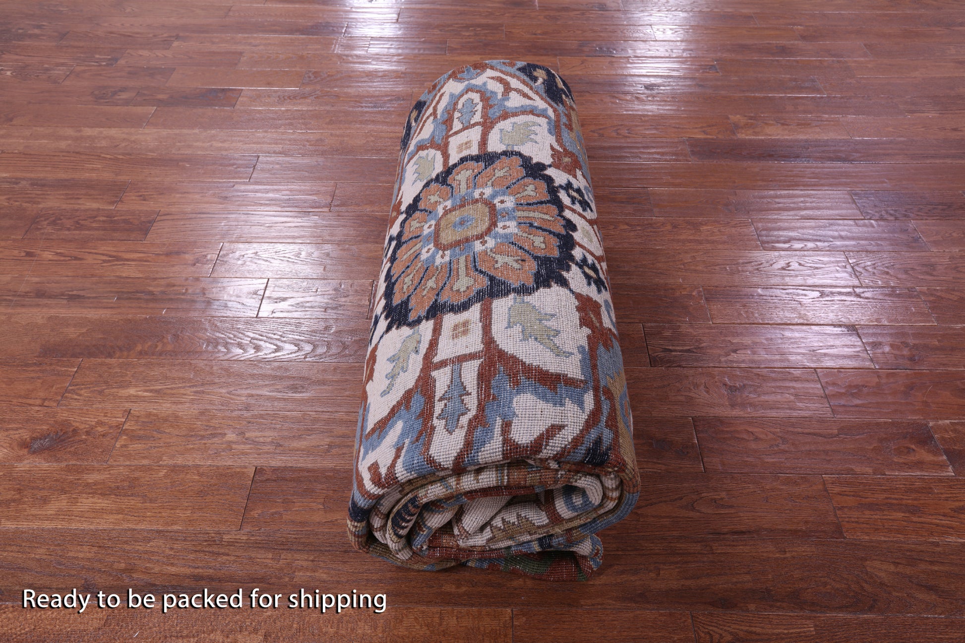 Persian Fine Serapi Hand Knotted Wool Rug - 9' 8" X 14' 1" - Golden Nile