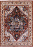 Persian Fine Serapi Hand Knotted Wool Rug - 9' 8" X 14' 1" - Golden Nile