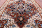 Persian Fine Serapi Hand Knotted Wool Rug - 9' 8" X 14' 1" - Golden Nile