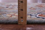 Blue Persian Fine Serapi Hand Knotted Wool Runner Rug - 2' 8" X 14' 1" - Golden Nile