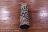 Blue Persian Fine Serapi Handmade Wool Runner Rug - 2' 8" X 11' 10" - Golden Nile