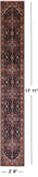 Blue Persian Fine Serapi Handmade Wool Runner Rug - 2' 8" X 17' 11" - Golden Nile