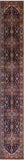 Blue Persian Fine Serapi Handmade Wool Runner Rug - 2' 8" X 17' 11" - Golden Nile