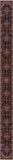 Blue Persian Fine Serapi Hand Knotted Wool Runner Rug - 2' 7" X 31' 10" - Golden Nile