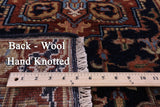 Blue Persian Fine Serapi Hand Knotted Wool Runner Rug - 2' 7" X 31' 10" - Golden Nile