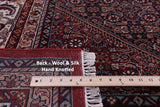 Red Persian Bijar Hand Knotted Wool Rug - 10' 0" X 14' 2" - Golden Nile