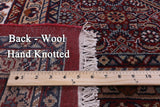 Red Persian Bijar Hand Knotted Wool Rug - 9' 9" X 14' 0" - Golden Nile