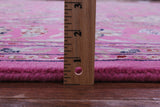 Pink Persian Nain Hand Knotted Wool Rug - 8' 11" X 12' 3" - Golden Nile
