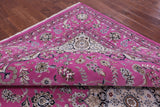 Pink Persian Nain Hand Knotted Wool Rug - 8' 11" X 12' 3" - Golden Nile