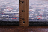 Grey Persian Nain Hand Knotted Wool & Silk Rug - 8' 10" X 12' 2" - Golden Nile