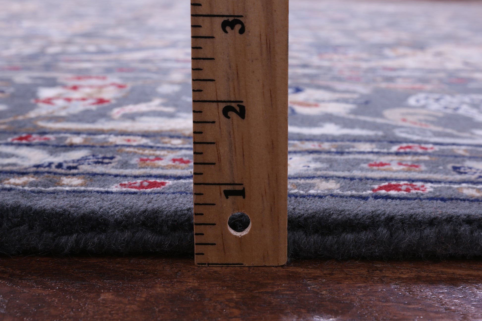 Grey Persian Nain Hand Knotted Wool & Silk Rug - 8' 10" X 12' 2" - Golden Nile