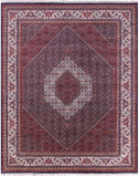 Blue Persian Bijar Hand Knotted Wool Rug - 8' 3" X 10' 0" - Golden Nile